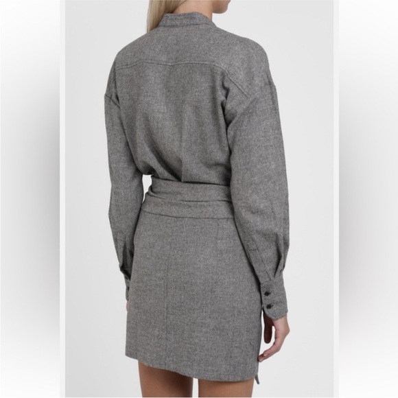 ISABEL MARANT Khol Tie Front Tweed Dress size 44 US Large NWT - Picture 4 of 12